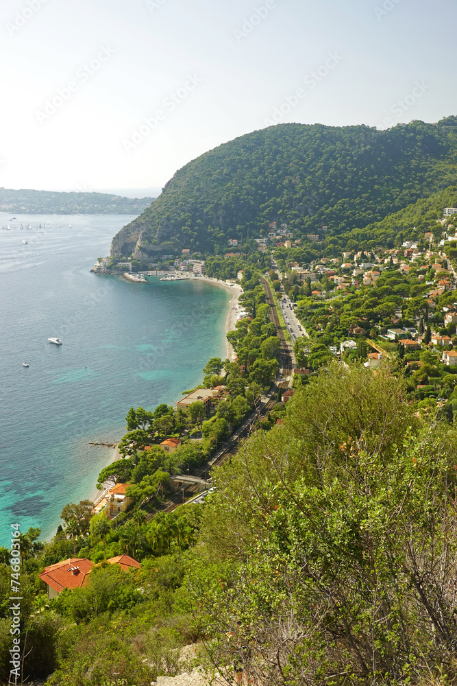 The seaside in Eze village, the French Riviera	