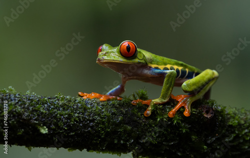 Red-eyed tree frog in the rainforest of Costa Rica  © Harry Collins