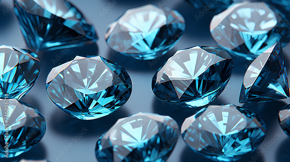 Diamond background, gemological idea and spiritual theme concept Diamond background, gemological idea and spiritual theme concept