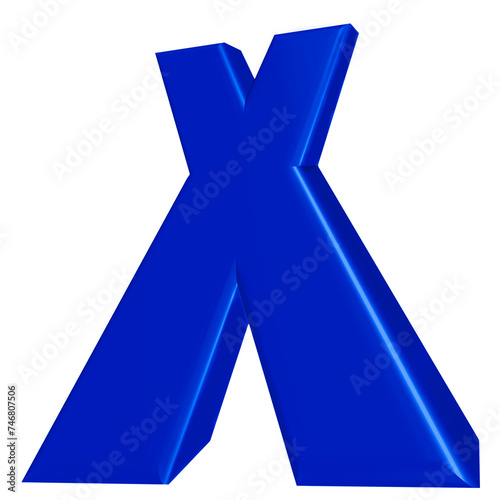 Blue X vote symbol for the conservative party