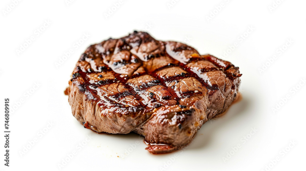 Delicious beef steak medium grilled. Generative Ai Delicious beef steak medium grilled. Generative Ai