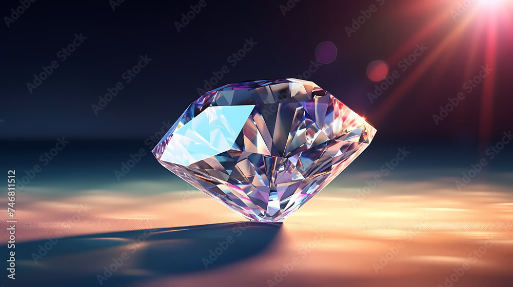 Diamond background, gemological idea and spiritual theme concept Diamond background, gemological idea and spiritual theme concept