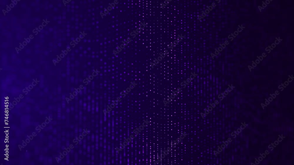 Connection flicker dots purple loop background