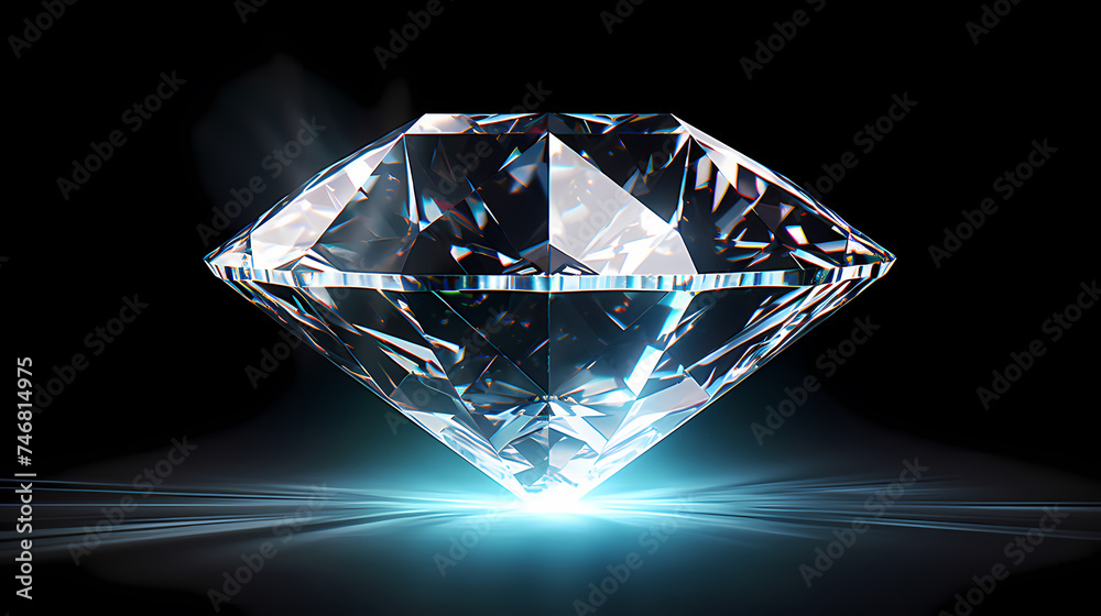 Take a closer look at a sparkling diamond Take a closer look at a sparkling diamond