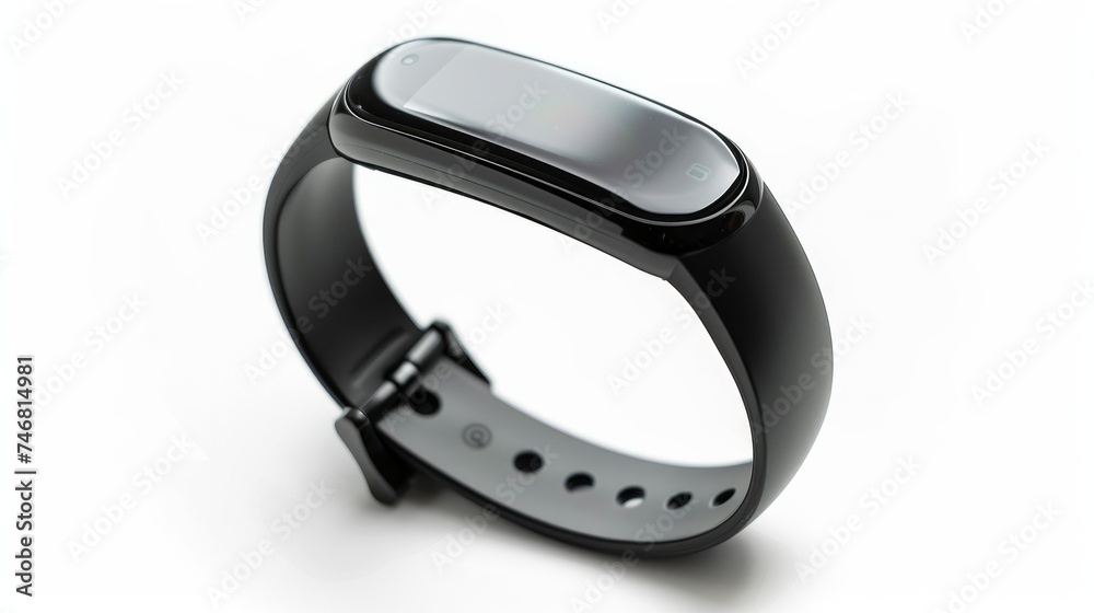 Isolated on a white background, there's a smart wristband Isolated on a white background, there's a smart wristband