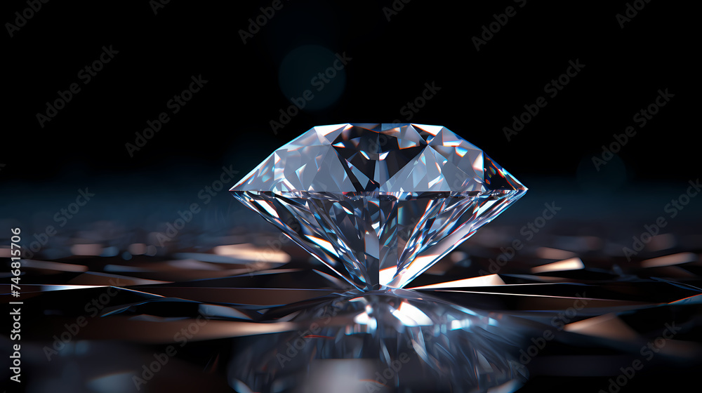 Take a closer look at a sparkling diamond Take a closer look at a sparkling diamond