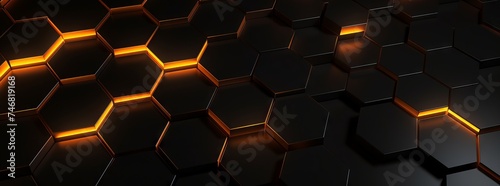 Futuristic hexagonal backgr...