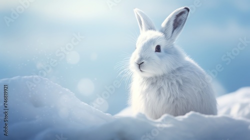 Arctic hare Ai Generative © 3DLeonardo