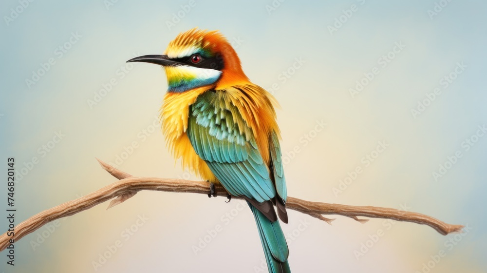 Fototapeta premium Bee-Eater bird Ai Generative