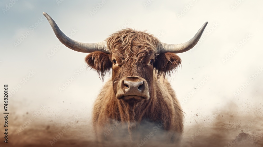 Naklejka premium Beefalo Ai Generative