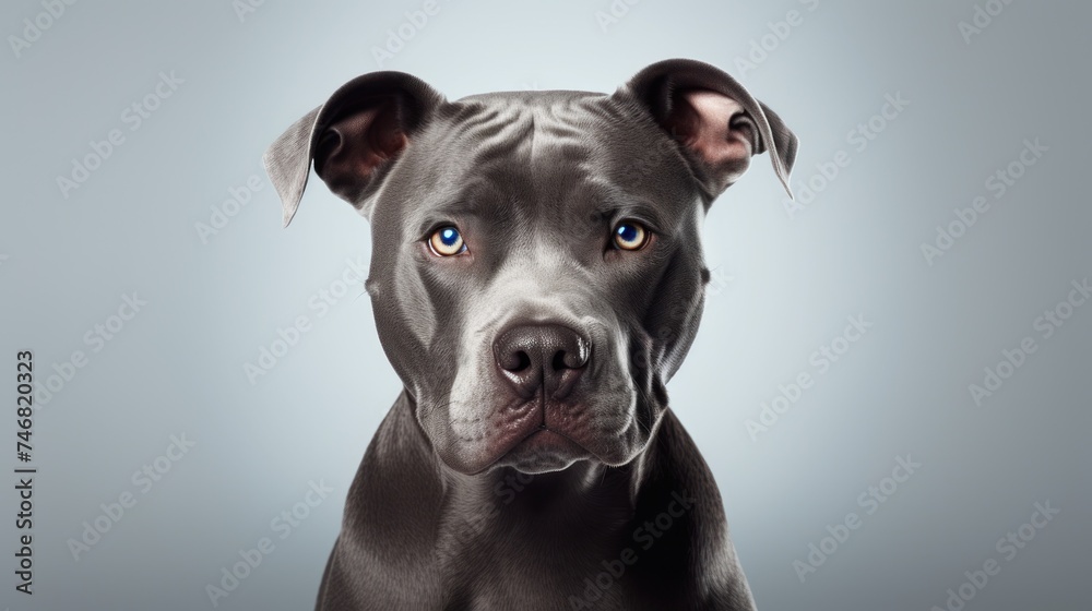 Blue Nose Pit Bull dog Ai Generative