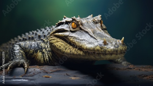 Caiman crocodile Ai Generative