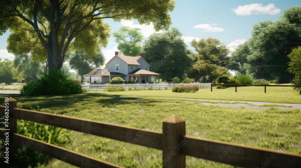 The atmosphere of life in a private home, such as elements such as fences, gates or landscaping, to authentically convey the atmosphere of a private property. The atmosphere of life in a private home, such as elements such as fences, gates or landscaping, to authentically convey the atmosphere of a private property.