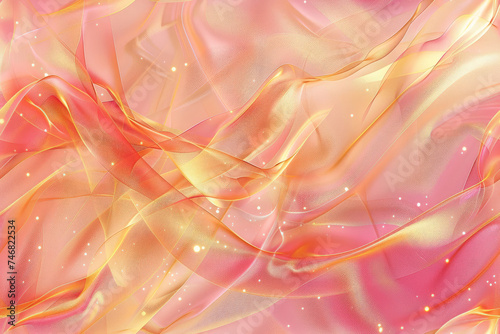 Abstract creative background. Abstract shapes  flowing  swirling  ideal for the phone screensaver in orange and yellow  3d style