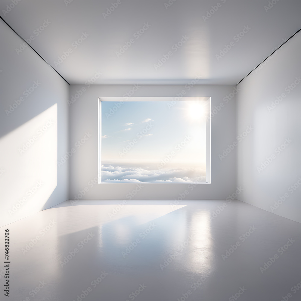 empty room with a window empty room with a window