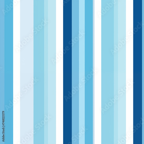 Seamless and repeating pattern of a flat vector design featuring vertical stripes in shades of blue and white, resembling the colors of the ocean.