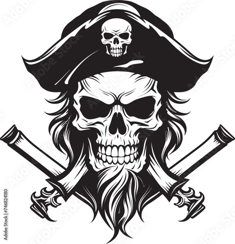 Rogue Pirates Crest Buccaneers Mark Pirates Blade Badge Iconic Symbol