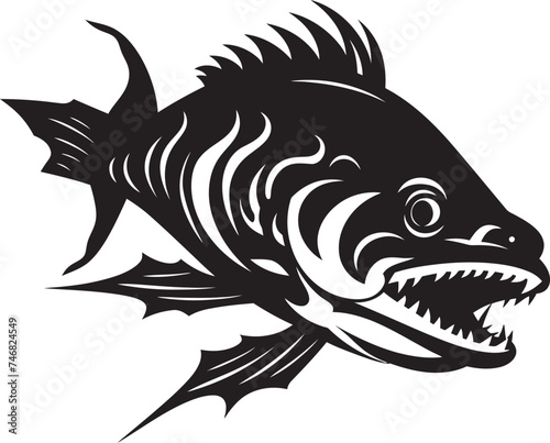 Azure Allegro Playful Freshwater Fish Logo Vectors Streamline Serenity Tropical Fish Design Vector Compositions © BABBAN