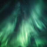 Majestic Northern Lights Display in Starry Night Sky