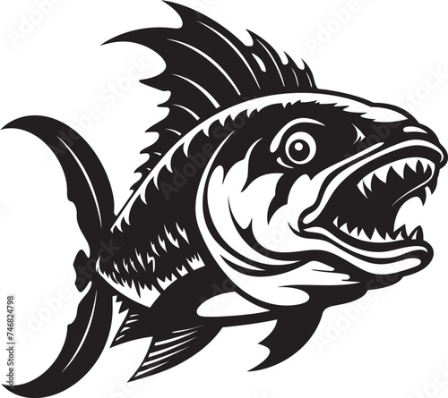 Stream Symphony Artistic Freshwater Fish Vector Logos Tropicana Treasures Majestic Tropical Fish Icon Graphics