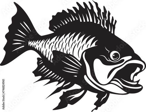 Riverine Reverie Tropical Fish Vector Art Aquatic Adornments Freshwater Fish Logo Vectors