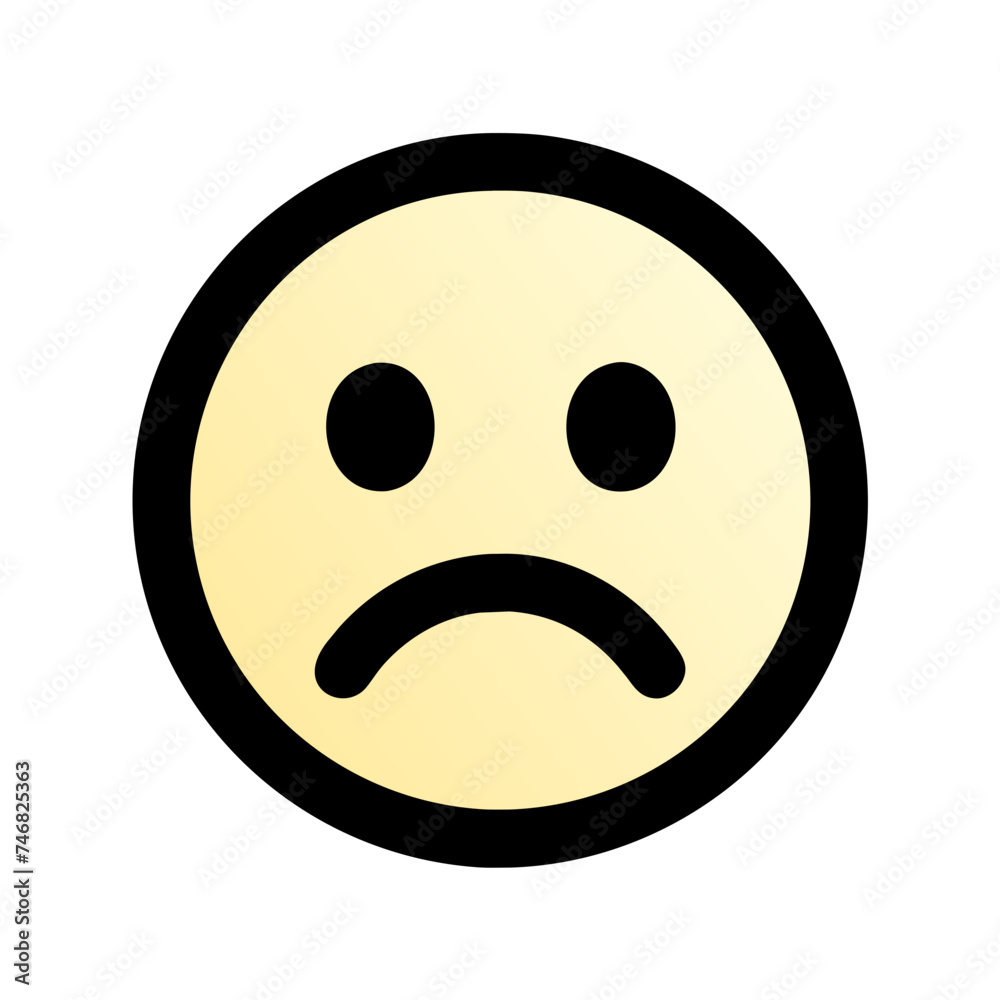 Fototapeta premium sad emoji