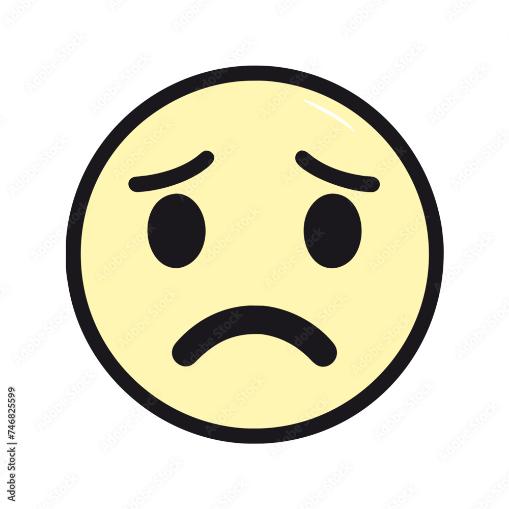 Fototapeta premium sad emoji