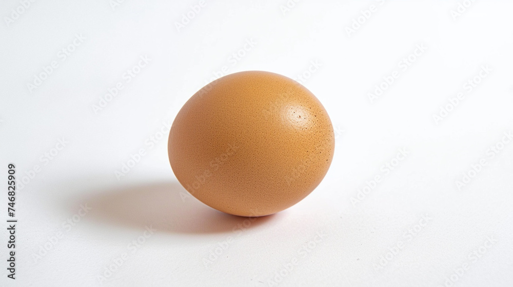single chicken egg isolated on white background. Generative Ai single chicken egg isolated on white background. Generative Ai