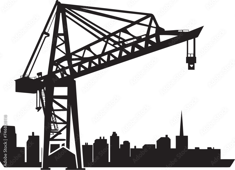 Harbor Logistics Solutions Port Crane Graphics Nautical Terminal Operations Icon Shipping Port Crane Design Harbor Logistics Solutions Port Crane Graphics Nautical Terminal Operations Icon Shipping Port Crane Design