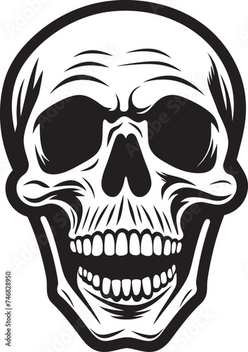 Surprised Skeletal Symbol Shocked Vector Graphic Chilling Surprise Icon Startled Skeleton Vector Design