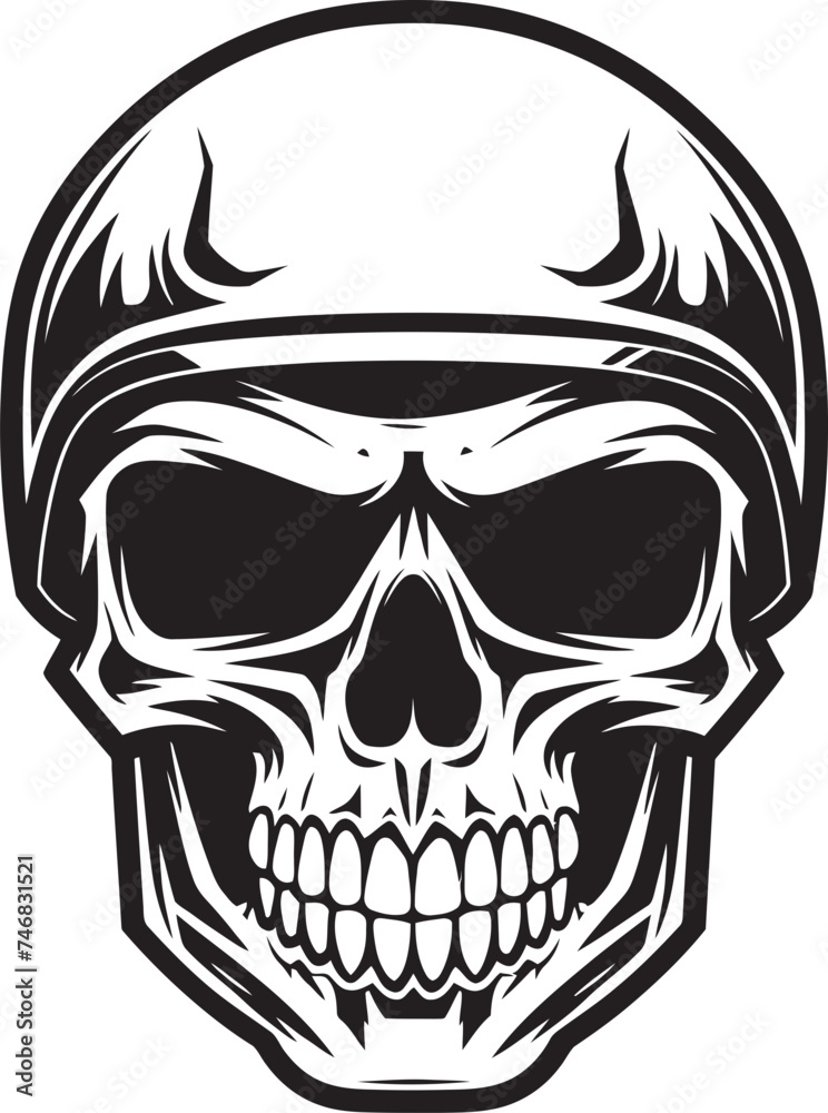 SkeleGuardian Vector Icon with Skull in Helmet BoneDefender Helmeted Skull Logo Design SkeleGuardian Vector Icon with Skull in Helmet BoneDefender Helmeted Skull Logo Design