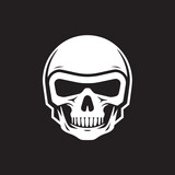 HelmSentinel Helmeted Skull Icon Graphic SkeleArmor Vector Icon with Skull in Helmet
