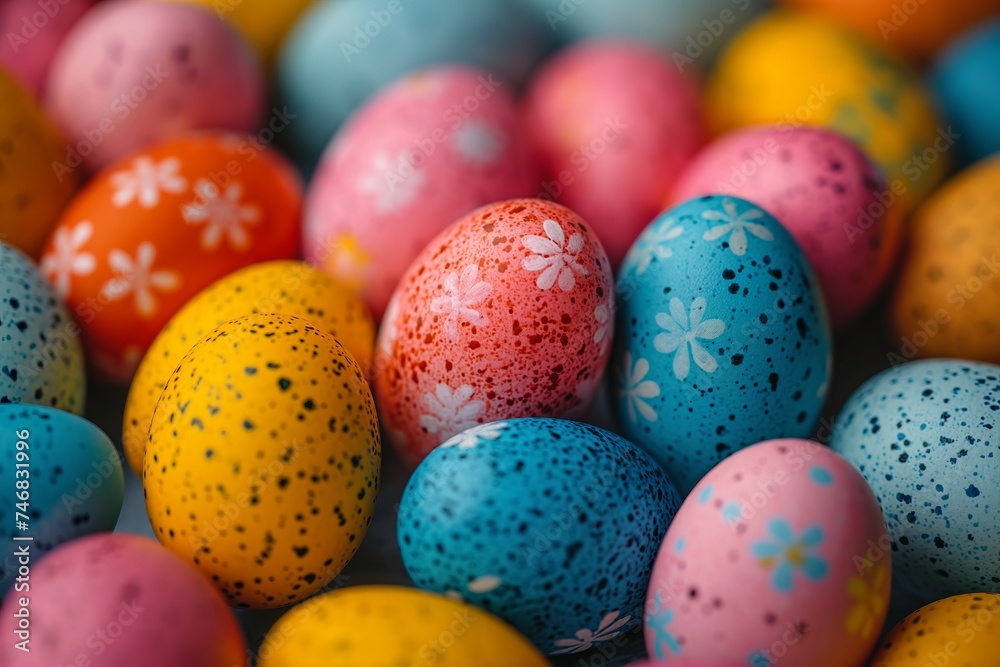 Colorful background of easter eggs collection, a lot of eggs, easter celebration Colorful background of easter eggs collection, a lot of eggs, easter celebration