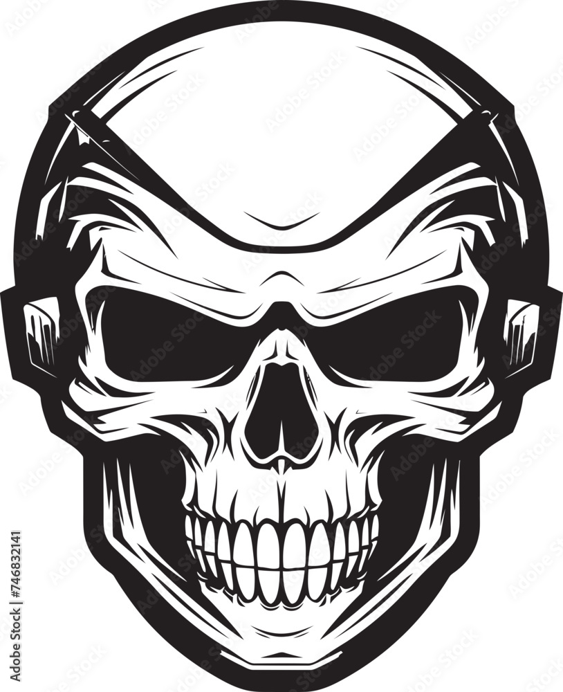 SecureSkull Vector Icon with Skull in Helmet ArmorArt Helmeted Skull Graphic Logo SecureSkull Vector Icon with Skull in Helmet ArmorArt Helmeted Skull Graphic Logo