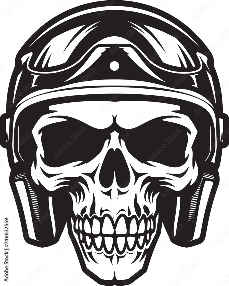 SkullArmor Vector Logo with Skull in Helmet HelmKnight Skull Wearing Helmet Icon Design SkullArmor Vector Logo with Skull in Helmet HelmKnight Skull Wearing Helmet Icon Design
