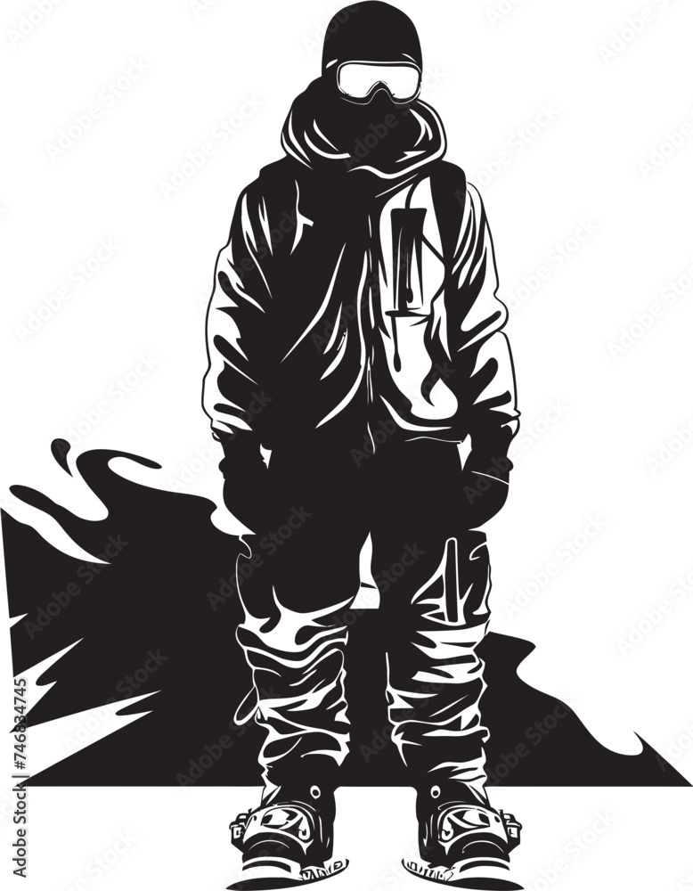 Frozen Fury Vector Logo featuring Snowboarding Man Slope Shredder Graphic Design with Snowboarding Man Icon Frozen Fury Vector Logo featuring Snowboarding Man Slope Shredder Graphic Design with Snowboarding Man Icon