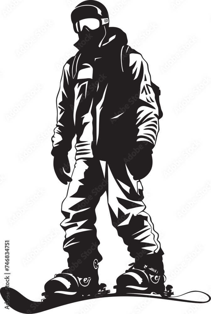 Glacier Glide Vector Icon of Snowboarding Man Summit Swoosh Snowboarding Man Icon Design Glacier Glide Vector Icon of Snowboarding Man Summit Swoosh Snowboarding Man Icon Design