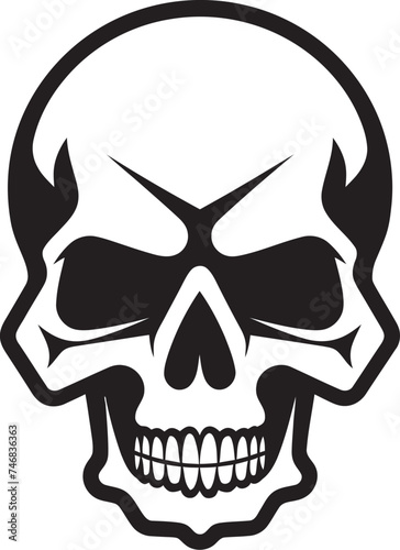 Radioactive Remains Vector Toxic Skull Icon Chemical Contour Graphic Design with Toxic Skull