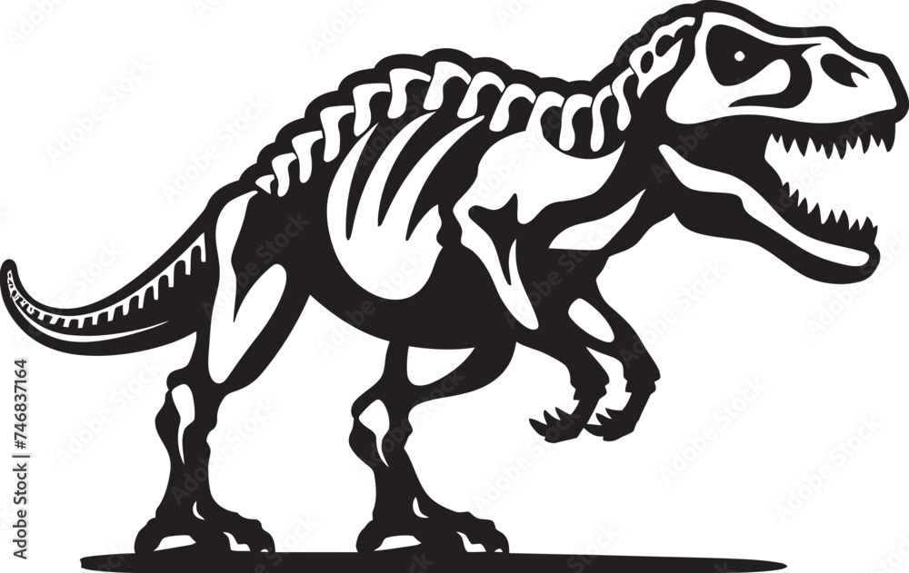 Fossil Finesse T Rex Icon Emblem Ancient Artifact T Rex Vector Logo Fossil Finesse T Rex Icon Emblem Ancient Artifact T Rex Vector Logo