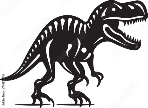 Rex Resurgence Tyrannosaurus Vector Emblem Tyrannosaurus Tribute T Rex Skeleton Design