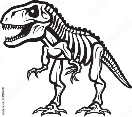 Prehistoric Pride T Rex Icon Vector Jurassic Icon Tyrannosaurus Design Emblem