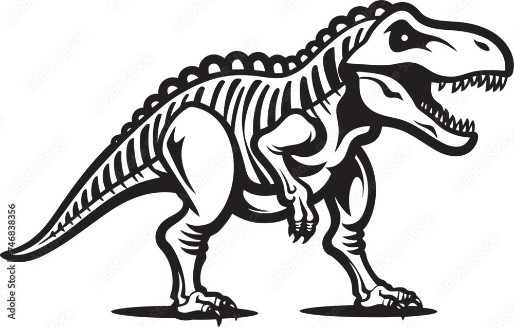 Rex Resurgence Dino Skeleton Vector Logo Tyrants Tribute Tyrannosaurus Iconic Design Rex Resurgence Dino Skeleton Vector Logo Tyrants Tribute Tyrannosaurus Iconic Design