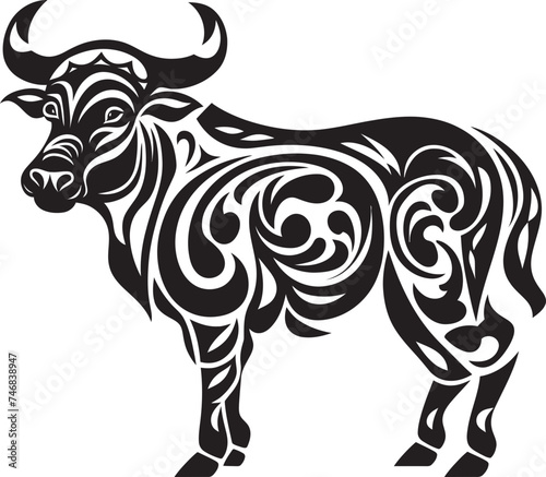 Tiki Traditions Tahitian Bull Vector Graphic Island Impressions Tahiti Style Bull Icon