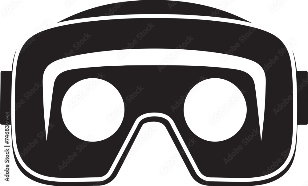 Cyber Sight Virtual Reality Goggles Vector Logo Digital Dreamscape VR Goggles Iconic Design Cyber Sight Virtual Reality Goggles Vector Logo Digital Dreamscape VR Goggles Iconic Design