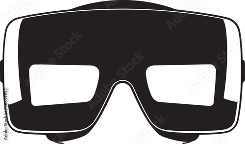Cybernetic Senses VR Goggles Vector Icon Reality Revolution VR Logo Design