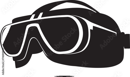 VR Visionary Goggles Vector Logo Digital Dreamland VR Goggles Iconic Design