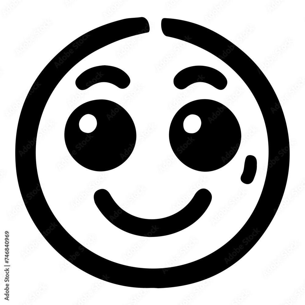 Joyful Hand Drawn Smiley Face Emoji Vector Icons for Crafts and Chat Apps Joyful Hand Drawn Smiley Face Emoji Vector Icons for Crafts and Chat Apps