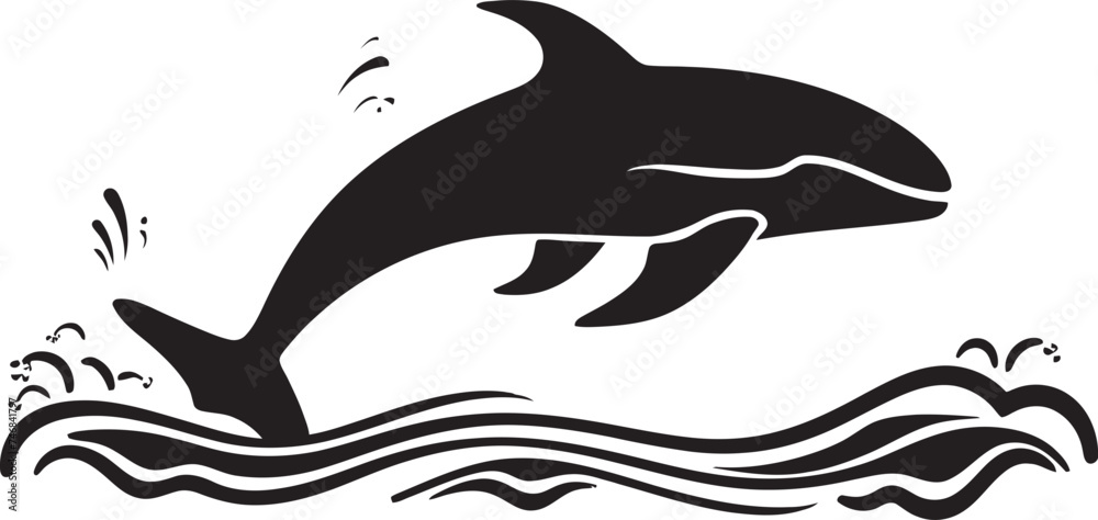 Aquatic Allegiance Whale Symbol in Vector Soaring Seas Vector Whale Emblem Aquatic Allegiance Whale Symbol in Vector Soaring Seas Vector Whale Emblem