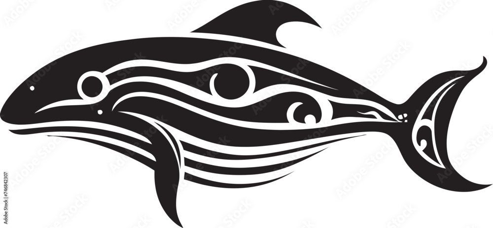 Azure Odyssey Emblematic Whale Icon Maritime Melody Iconic Logo Symbol Azure Odyssey Emblematic Whale Icon Maritime Melody Iconic Logo Symbol