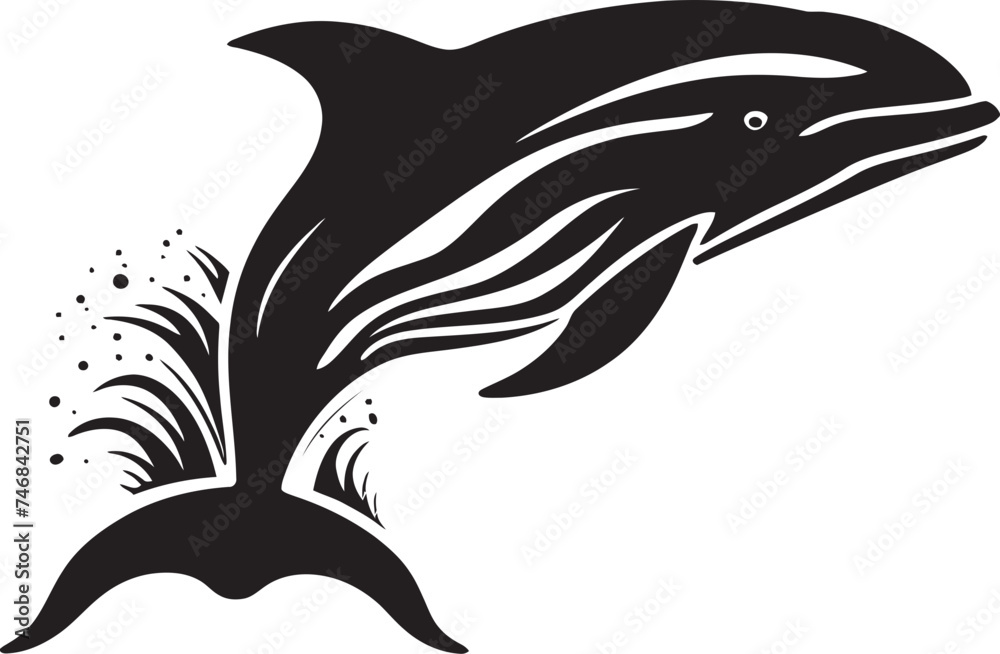 Celestial Cetacean Iconic Whale Graphic Maritime Magnificence Vector Logo with a Whale Celestial Cetacean Iconic Whale Graphic Maritime Magnificence Vector Logo with a Whale